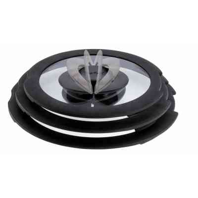 Кришка для посуду Tefal Ingenio 28см, скло, силікон, прозоро-чорний (L9846753) Вінниця