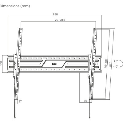Кронштейн Brateck KL38-69T Вінниця - фото 3
