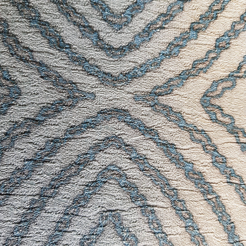 Шпалери метрові вінілові на флізелін 24 Carati Cristiana Masi геометрія смуги хвилі зелені золотисті 3д Київ - фото 3