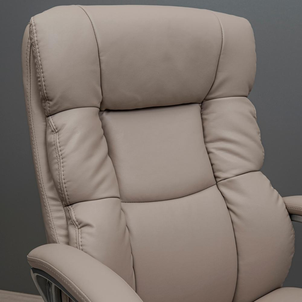 Офісне крісло керівника ManhattanDesign Хром MultiBlock М-3 Натуральна шкіра Lux Італія Мокко (Прогумовані колеса) Днепр - изображение 5