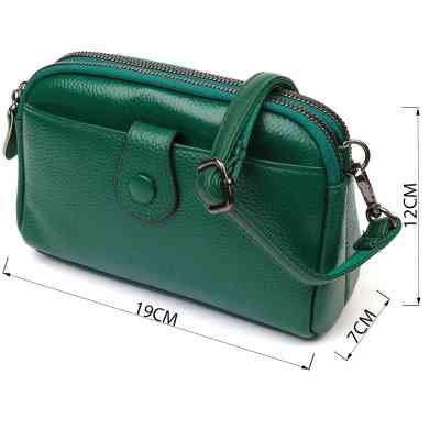 Сумка Vintage Из натуральной кожи Зеленая (22101) Винница