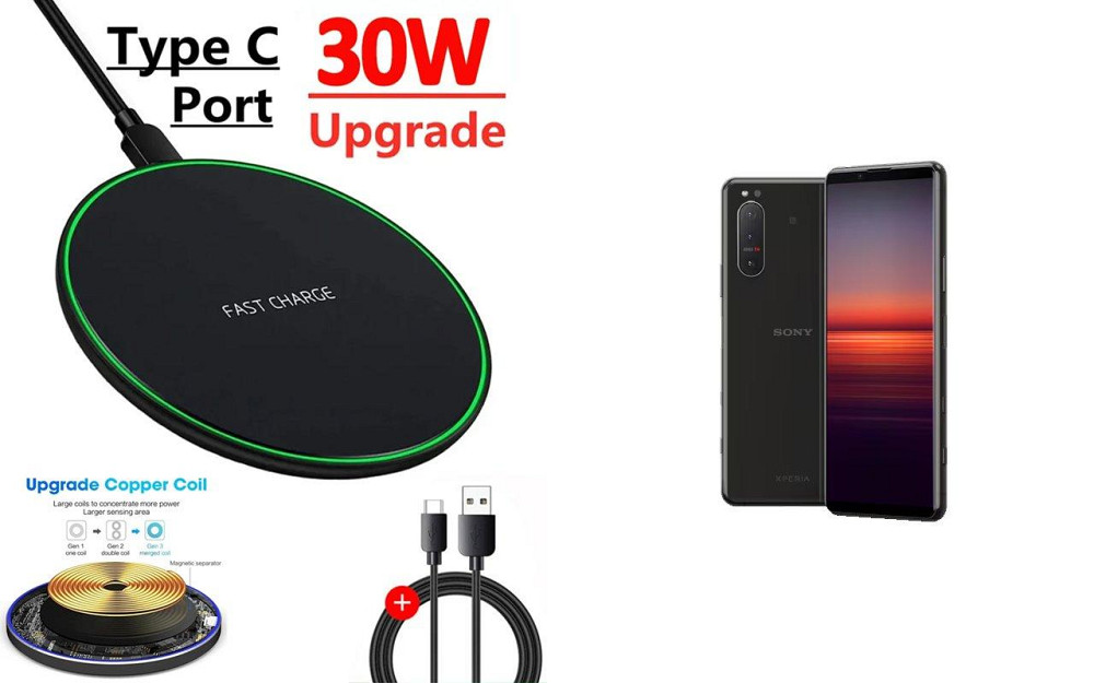 Бездротовий зарядний пристрій Copper до 30W для OnePlus Ace 5 Pro, USB-C, LED Київ - фото 1