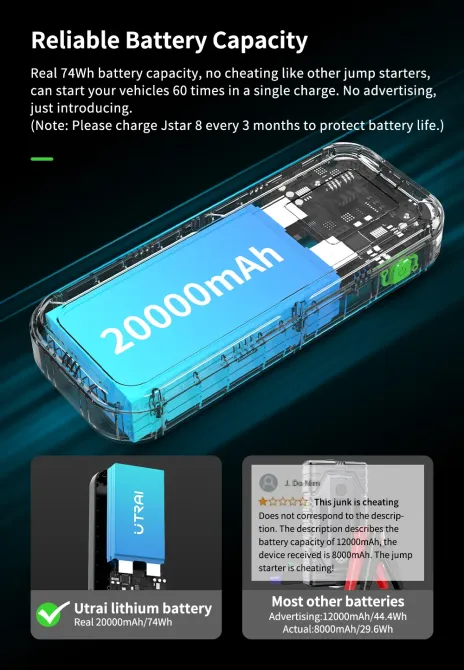 Utrai Jstar 8 бустер пусковий пристрій Тернопіль - фото 5