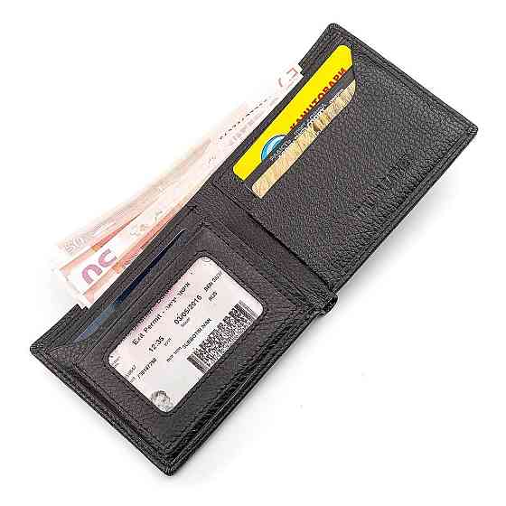 Чоловічий гаманець ST Leather 18319 (ST160) шкіряний Чорний Київ