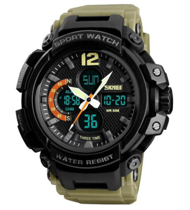 Часы наручные SKMEI 1343KH, KHAKI, 9746 Днепр - изображение 1