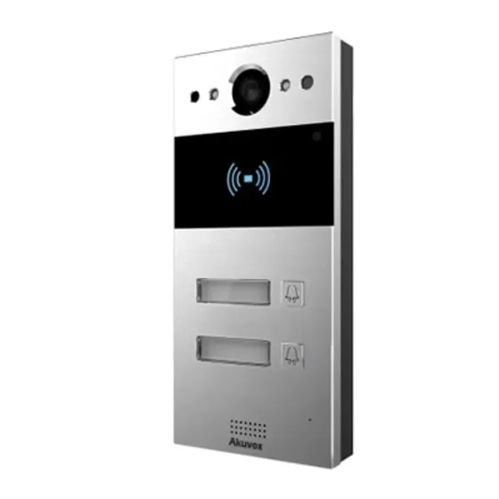 IP-відеопанель на 2 абоненти 2Mp Akuvox R20B SIP зі зчитувачем EM-Marine / Mifare / NFC (87-00030) Київ