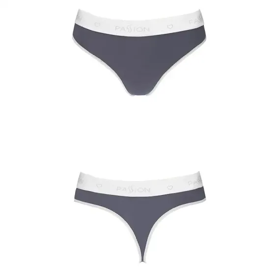 Спортивні трусики-стрінги Passion PS007 PANTIES dark grey, L Львів