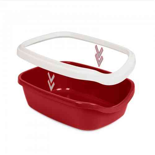 Туалет Природа Comfort M для котів бордо 41х30х13,5 см Київ