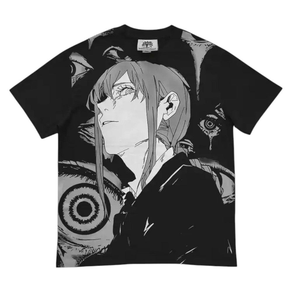Футболка чоловіча з принтом аніме Людина-бензопила Макіма Контрол Девіл оверсайз (S/M/L) Черний Дніпро - фото 1