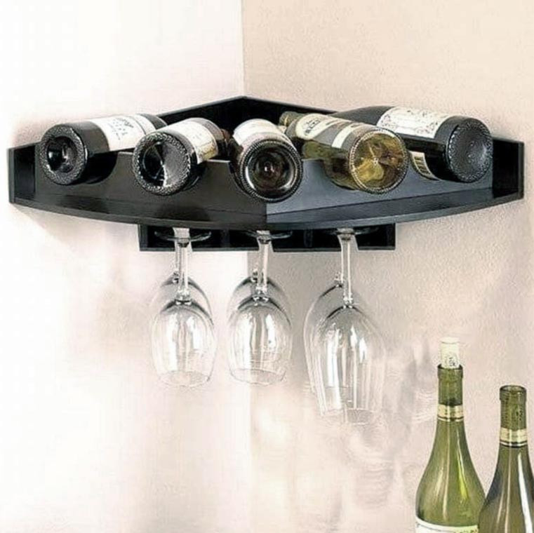 Настенная винная полка 