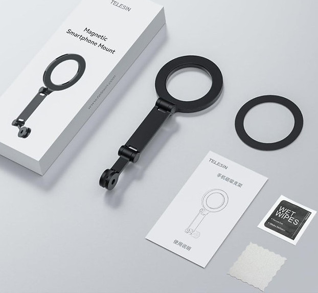 Тримач для телефону в кріплення екшн камери MagSafe магніт Telesin P7-MB-01 SBR Київ - фото 5