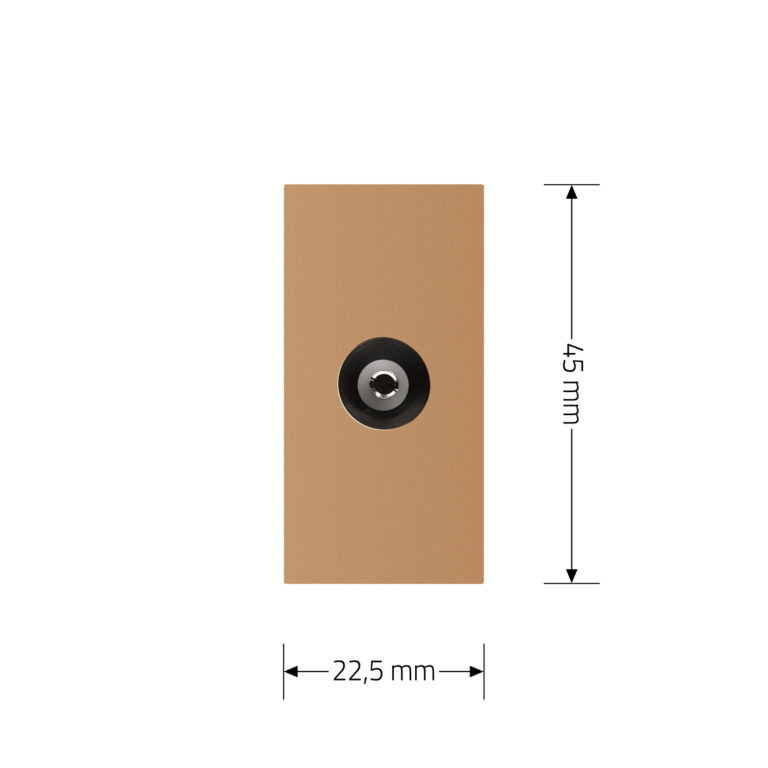 Телевізійна розетка LIVOLO, золота, модуль 0.5 поста, TV гніздо для антени / ресивера (VL-FCTV-1AP) Коломыя - изображение 8