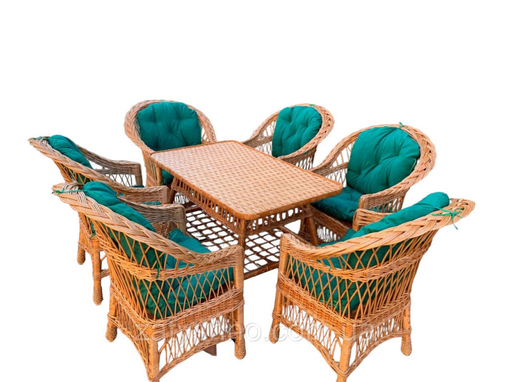 Мебель плетеная с накидками на 6 человек Киев - изображение 6