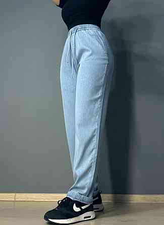 Джинси жіночі Immet 8602 MOM тенсель тонкі талія на резинці блакитні, блакитний, 35, 35, 98 см, 125 см Київ