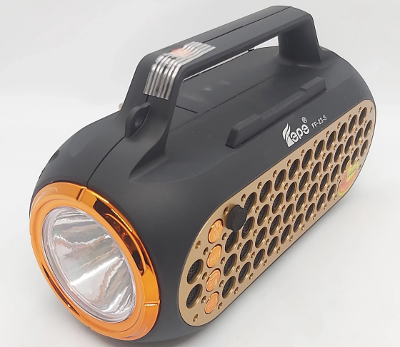 Мультимедійна колонка радіоприймач Fepe FP-23-S Bluetooth із сонячною панеллю та ліхтариком Київ