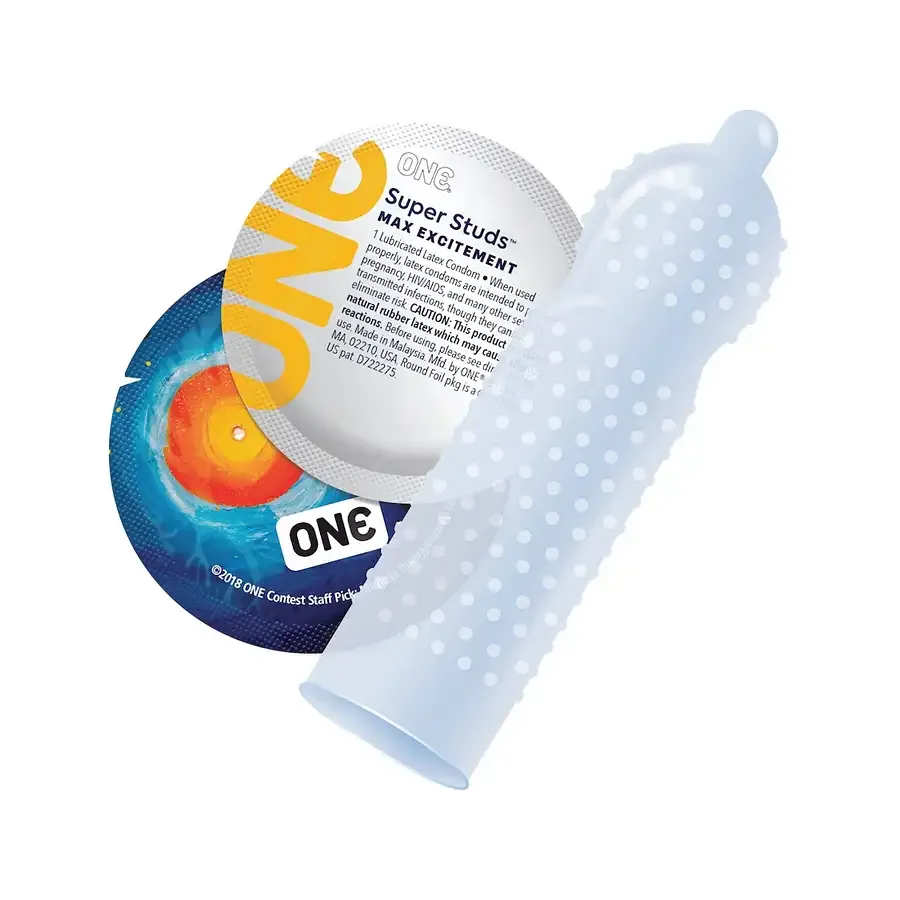 Презерватив ONE Super Studs 1 шт Львов - изображение 2
