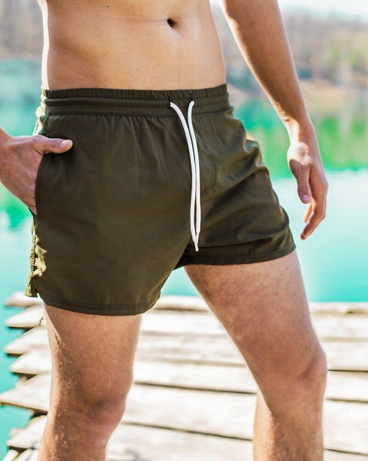 Плавательные шорты мужские хаки Pobedov Pool day Киев - изображение 3