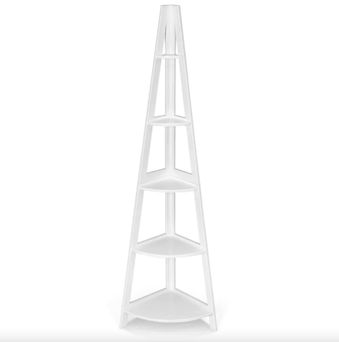 Етажерка Costway Solo кутова білий Київ - фото 2