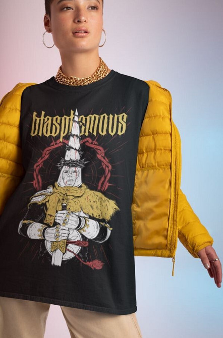 Футболка для мальчика аниме Бласпхемоус Гаме Овер Видео оверсайз (рост от 165 до 180 ) Черний AnimeJ0853m Днепр - изображение 4