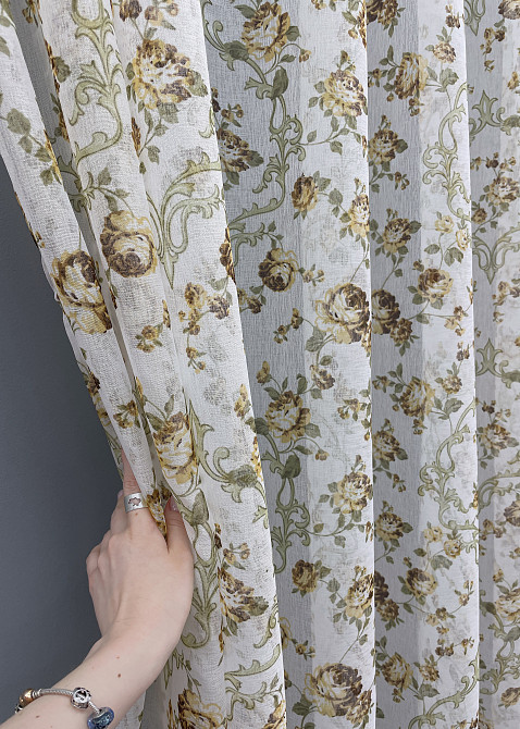 Тюль VR-Textil 917т Flora Батист Разноцветный 300х270 см (42-0234) Киев - изображение 2