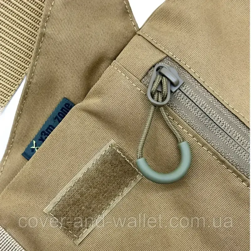 Мужская тактическая сумка мессенджер через плечо на липучке в цвете койот 902722 Киев - изображение 5