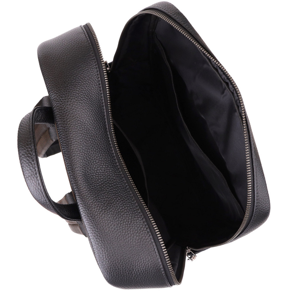 Чоловічий рюкзак з натуральної шкіри Vintage 23052 Чорний Київ - фото 7