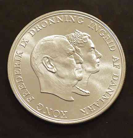 Дания 5 крон 1960 г (Серебро) 1 Полтава