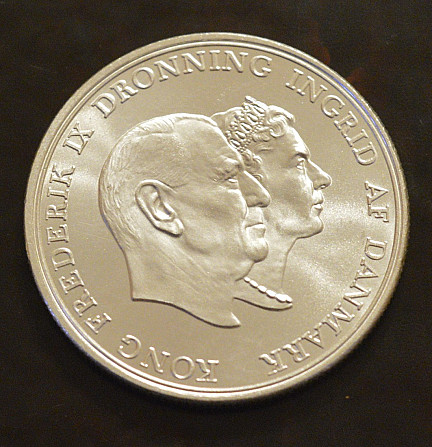 Дания 5 крон 1960 г (Серебро) 1 Полтава - изображение 1
