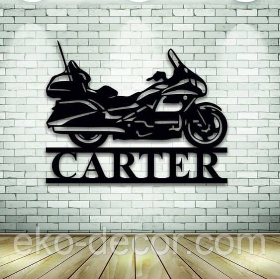 Декоративное настенное Панно «Байк» Декор на стену 70*55 см, Черный Киев