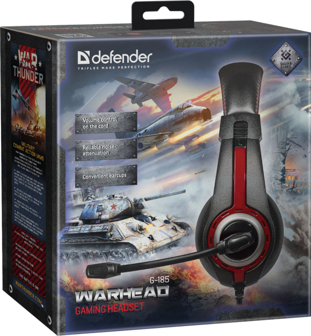 Гарнітура Defender Warhead G-185 Black+Red (64106) (6307916) Київ - фото 5