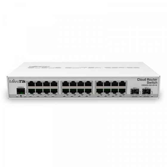 Комутатор Mikrotik CRS326-24G-2S+IN, 24xGb LAN, 2xSFP+cages, RouterOS L5 or SwitchOS (dualboot), des Київ