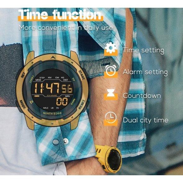 Тактические часы North Edge Mars Pro Black 5Bar (Черный) Винница - изображение 10