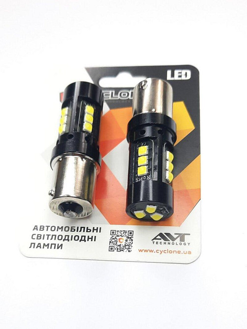 Лампочка 12-32V з велик. цок. 15LED 1 конт. S25-077 CAN 3030-15 500Lumen Вінниця - фото 1