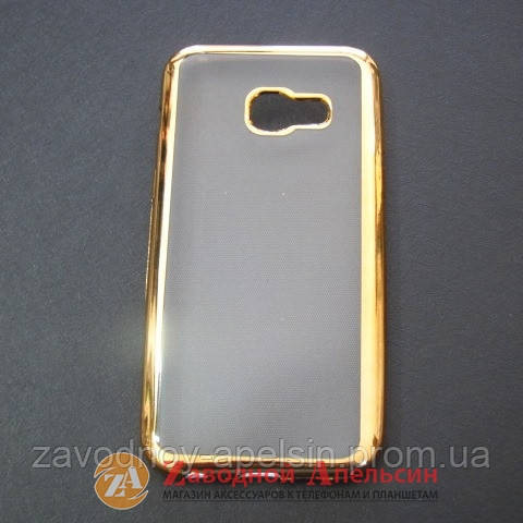 Samsung A3 2017 A320 чохол Electroplating gold Одеса - фото 1