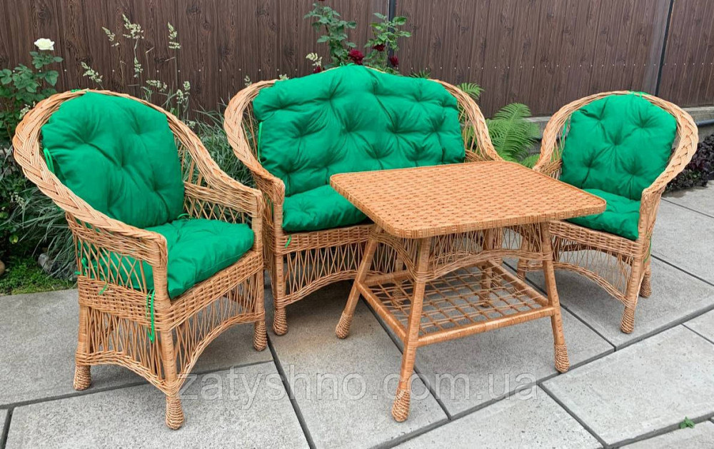Мебель из лозы, комплект с подушками Киев - изображение 6