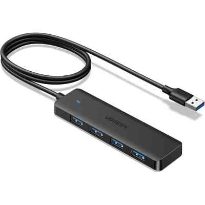 Концентратор Ugreen USB 3.0 to 4хUSB 3.0 1.0m Space Gray CM219 (35574) Вінниця