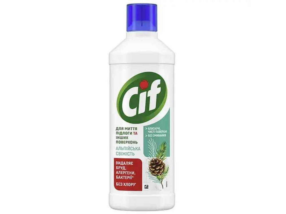 Засіб для миття підлоги та стін 1,1л АЛЬПІЙСЬКА СВІЖІСТЬ ТМ CIF Київ - фото 1