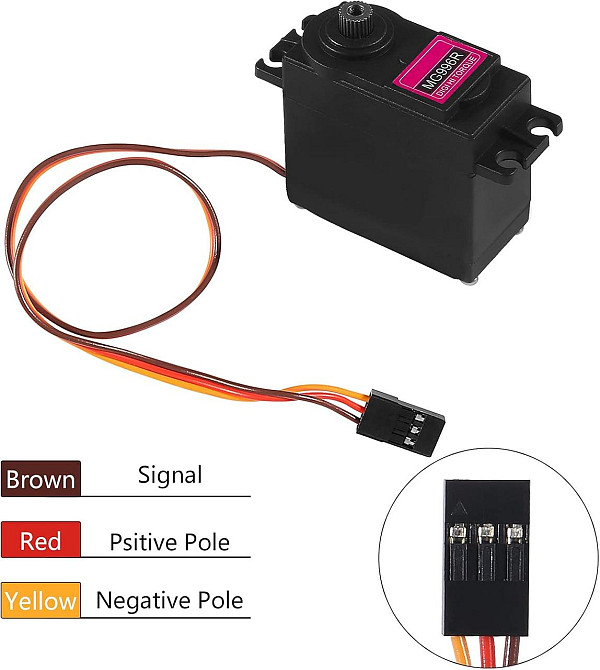 Сервопривід MG996R для Arduino та інших платформ Київ - фото 1