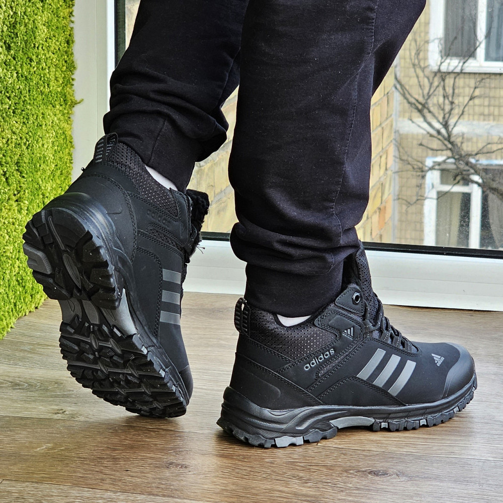 Зимние Кроссовки Adidas Climaproof с МЕХОМ Черные Мужские Ботинки Адидас (размеры: 42) - 59-4 Днепр - изображение 4
