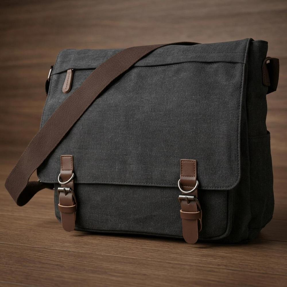 Сумка мужская Vintage 14587 Серая Киев - изображение 11
