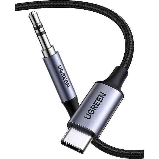 Кабель UGREEN CM450 USB-C Male to 3.5mm Male Audio Cable with Chip 1m Николаев