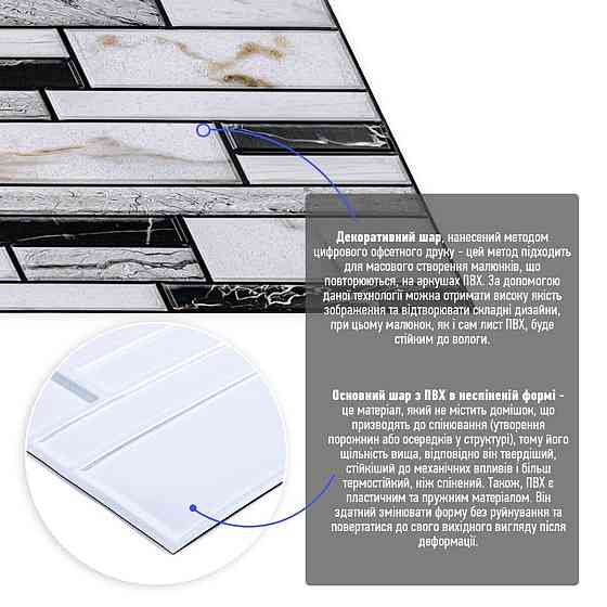 Декоративная ПВХ панель 960х480х4мм SW-00001776 Днепр