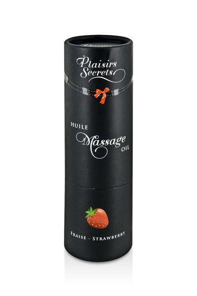 Масажна олія Plaisirs Secrets Strawberry (59 мл) з афродизіаками, їстівна, подарункова упаковка Sex Aura Київ - фото 3