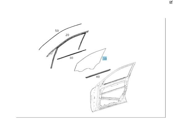 Mercedes-Benz  A2927250210 Скло передніх правих дверей GLE Coupe C292 Одеса