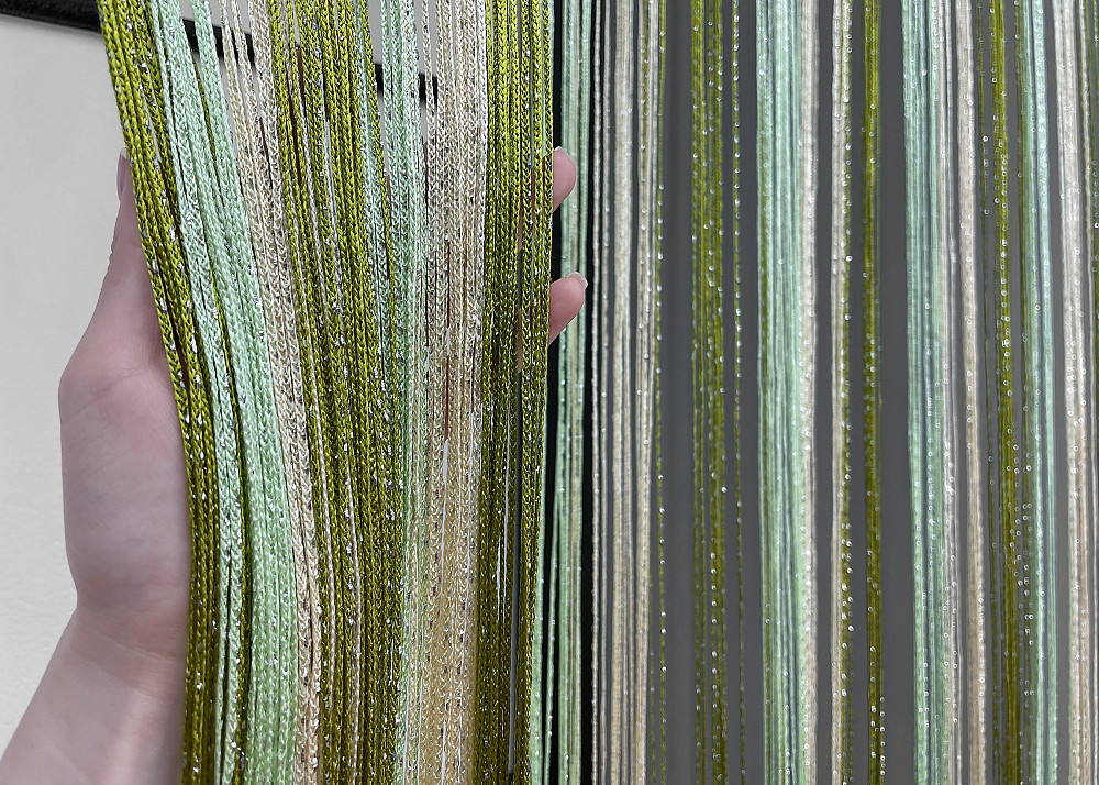 Штори-нитки "Кісея" з люрексом Оливковий з салатово-бежевим 300х300см 1 шт (61-077) Київ - фото 6