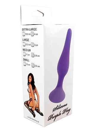 Анальна пробка - Silicone Purple Plug S Sex Aura Київ