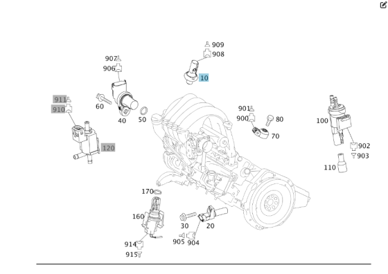 Mercedes-Benz  A0051537828 Датчик тиску масла M266 OM660 Одесса