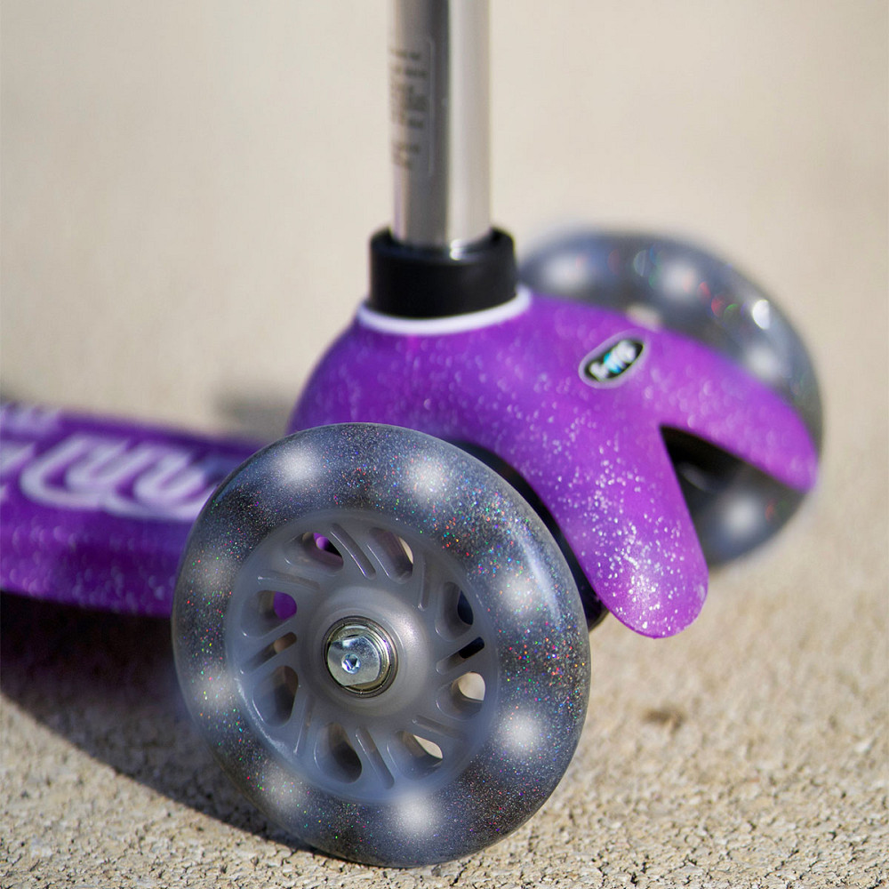 Самокат Micro серії Mini Deluxe Fairy Glitter LED – Пурпуровий Днепр - изображение 8