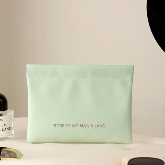 Косметичка для хранения аксессуаров портативная,большой футляр для мелочей на магнитной клипсе,зелёный Каменец-Подольский