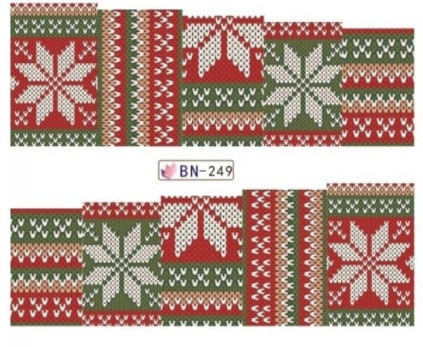 Слайдеры для ногтей на новый год - размер стикера 6*5см, инструкция по применению есть в описании товара Киев - изображение 1